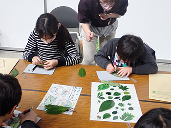 写真:リーフアート体験3