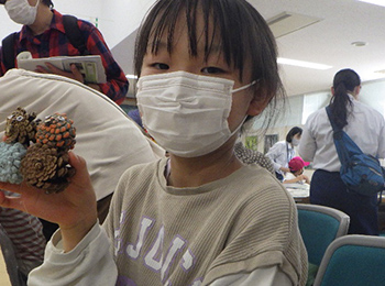 写真:小物づくりのコーナー