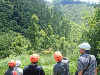 写真:群馬県による復旧後の状況説明