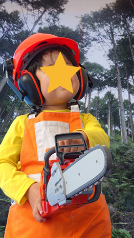 写真：林業コスプレ