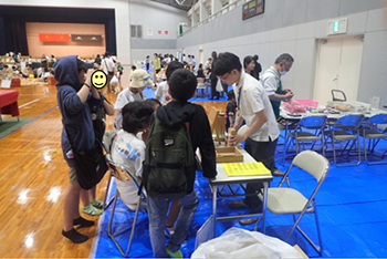 写真：スタンプも利用して自由に描画