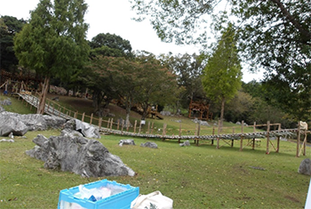 写真：竹コースター