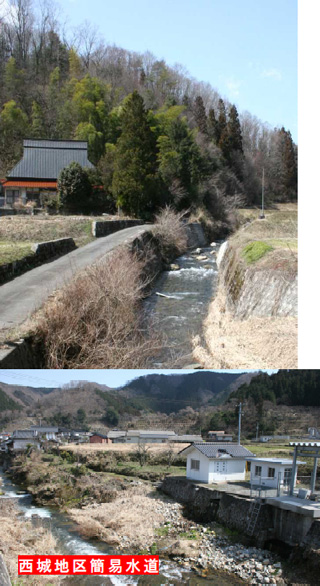 清流大屋川は里を潤し町民の飲み水となる（庄原市西城町）の写真