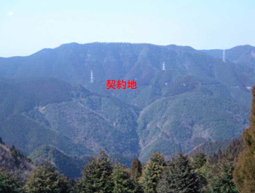 水無の水源林造成事業地の写真